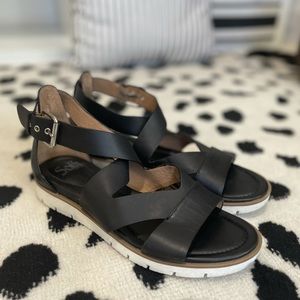Mirabella leather comfort wedge sandals from Sofft